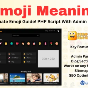 Emoji Meaning - Ultimate Emoji Guide! PHP Script With Admin Panel